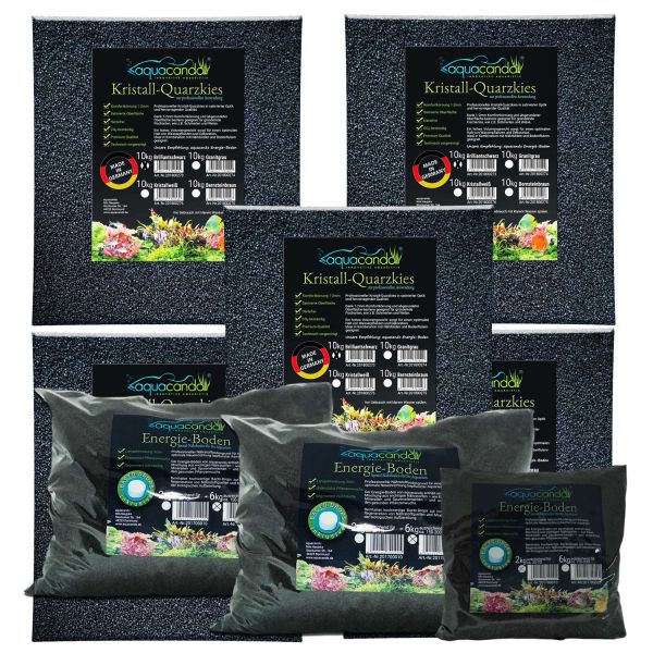 Aquacando Aquarium-Bodengrund Set | kompatibel zu Juwel Rio 450
