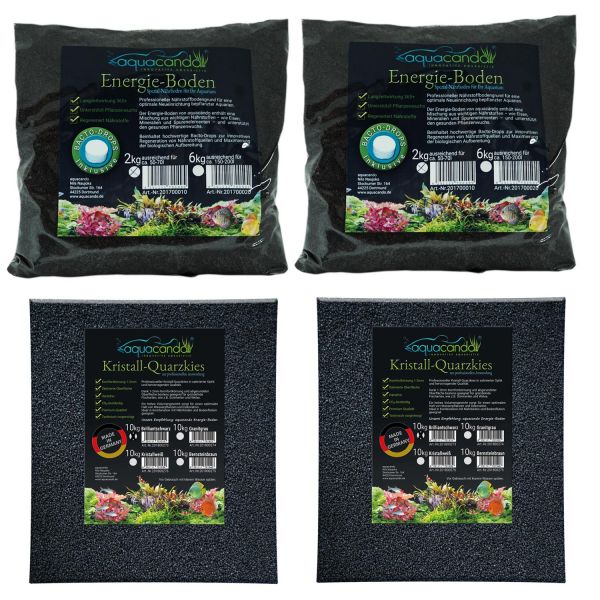 Aquacando Aquarium-Bodengrund Set | kompatibel zu Juwel Rio 125