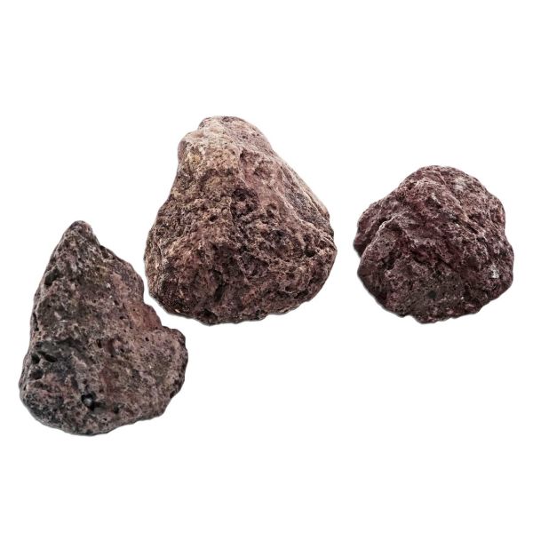 Rote Islandlava Aquariumsteine 3 Stück (3-3,5kg)