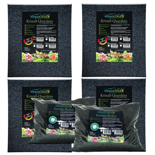 Aquacando Aquarium-Bodengrund Set | kompatibel zu Juwel Rio 350