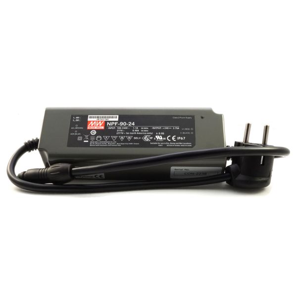 daytime LED-Converter Meanwell NPF 24V DC / 90W